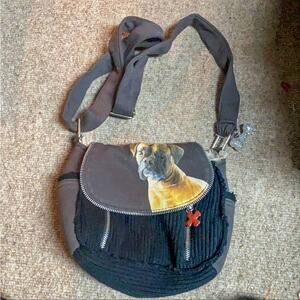 Fuzzy Nation Purse with Boxer Dog Graphic